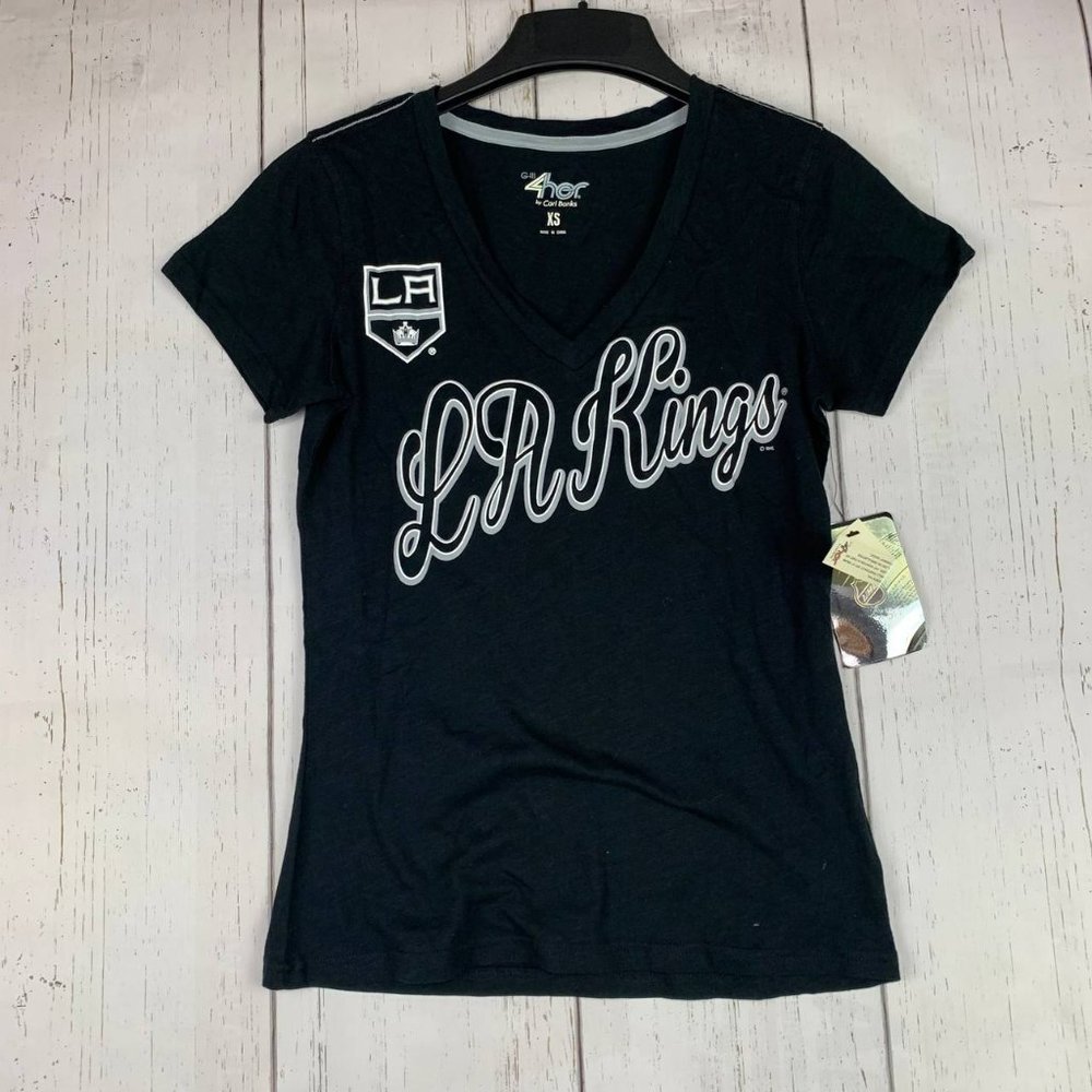 Los Angeles Kings NHL XS‎ G-III Casual T-Shirt Black New Women